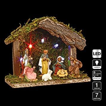 creche de noel lumineuse et musicale 4